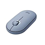 Logitech Pebble M350 Souris sans fil Bluetooth USB silencieuse et minimaliste avec clic silencieux pour iPad, ordinateur portable, PC et ...