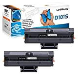 LOSMANN 2x Toner compatible pour Samsung D101S MLT-D101S ML-2161 pour Samsung ML-2160 ML-2162 ML-2164 ML-2164W ML-2165 ML-2165W ML-2168 SCX-3400 SCX-3400F ...