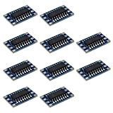 Lot de 10 mini adaptateurs série RS232 MAX3232 vers TTL pour carte de dérivation 3 ~ 5 V MAX3232 pour ...