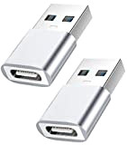 Lot de 2 adaptateurs USB C vers USB mâle, YOKELLMUX Mini Haute Vitesse USB Femelle (Type-C) vers USB 3.1 mâle ...