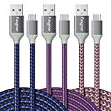 Lot de 3 câbles USB C vers USB A - 3 m de long - Charge rapide de type C ...