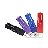Lot de 4 Clé USB 64 Go ENUODA USB 3.0 Flash Drive Stockage Rotation Disque Mémoire Stick (Mixte Couleur:Rouge Noir ...