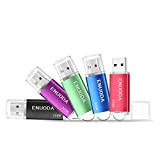 Lot de 5 Clé USB 32 Go ENUODA USB 2.0 Flash Drive Stockage Rotation Disque Mémoire Stick (Noir Violet Vert ...