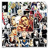 Lot de 50 autocollants Rapper Eminem graffiti pour bagages, ordinateur portable, scooter, voiture