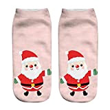 LuckyGirls Unisex Christmas Funny 3D Fashion Imprimé Casual Socks Cute Low Cut Ankle Chaussettes