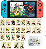LUOWAN Lot de 25 mini cartes NFC Tag pour Super Mario 3D World + Bowser's Fury, NFC Amiibo Compatible Switch/Switch ...