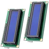 Luxtech LCD 1602 16x2 Interface Série 2 Pièces Modules d’Adaptateur Carte d’Extension Entrée/Sortie avec Rétroéclairage Bleu pour Arduino UNO R3 ...