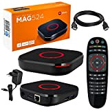 MAG 524 Original Infomir & HB-DIGITAL 4K IPTV Set Top Box Lecteur multimédia Internet TV Récepteur IP # 4K UHD ...