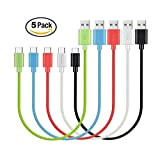 MaGeek® (Lot de 5, 0,3m) Courts Câbles USB Type C vers USB 2.0 de Données et Charge pour Samsung Galaxy ...