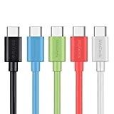 MaGeek® (Lot de 5, 1,0m Câbles USB Type C vers USB 2.0 de Données et Charge pour Samsung Galaxy S8, ...