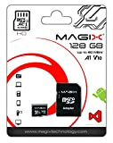 Magix 128Go Carte Mémoire microSD Classe 10 V10 U1, Vitesse de Lecture Allant jusqu'à 80 Mo/s, HD Series (Adaptateur SD ...