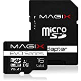 Magix Carte Mémoire MicroSD Card EVO Series Classe10 V10 + Adattatore SD , Vitesse de Lecture Allant jusqu'à 80 MB/s ...