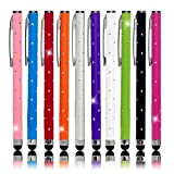 Mavis's Diary 10*Stylet Écran Tactile Capacitif Dix Couleurs Stylo Crayon Touch Pen Universel Compatibles avec tous les Appareils iPad Tablette ...