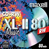 Maxell CD-RW XL-II 80 Lot de 2 disques audio vierges (4 x 80 min 700 Mo)