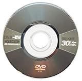Maxell Lot de 2 mini DVD-RW vierges 8 cm Gris métallisé (4 x 30 min 1,4 Go)