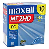 Maxell MF2HD Lot de 10 disquettes pré-formatées pour IBM 3,5 1,44 Mo