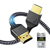 Maxonar Câble Certifié HDMI 2.1a 2m, Ultra HD 48 Gbit/s haute vitesse 10K 8K@120Hz 4K@144Hz eARC HDR10 4: 4: 4 ...