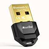Maxuni Clé Bluetooth USB, Dongle Bluetooth 5.1, Adaptateur Bluetooth pour PC , Smartphone, Tablette, Casque, Souris, Clavier, Compatible avec Windows ...