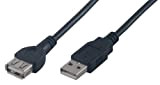 MCL Samar MC922AMF-2M/N Rallonge USB 2.0 type A mâle / femelle 2m Noir