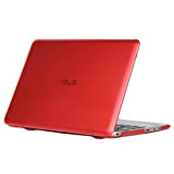 mCover Coque pour 11,6 Pouces série ASUS Vivobook E200HA / EeeBook X205TA Ordinateur Portable (Rouge E200HA/X205TA)