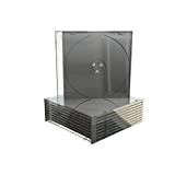 MediaRange - BOX21-M - Boitier CD - Noir/Transparent - 50 pièces