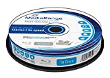 MediaRange MR496 25Go BD-R 10pièce(s) Disque Vierge Blu-Ray - disques Vierges Blu-Ray (4X, Boîte à gâteaux, 10 pièce(s))