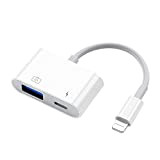 meloaudio Adaptateur de caméra USB avec Port de Charge, USB Female OTG Cable Compatible iOS9.2-13, Supports USB Flash Drive Mouse ...