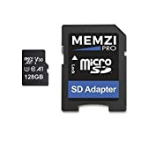 MEMZI 128 Go Carte Mémoire Compatible pour GoPro Hero 9/8/7/6, Hero9/Hero8/Hero7/Hero6, Hero5/Hero4 Session, Hero 2018, Max, Fusion Caméras d'action - ...