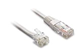 Metronic 495227 Câble téléphone Ethernet RJ11/RJ45 mâle/mâle 3 m Blanc