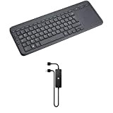 Microsoft – All in One Media Keyboard – Clavier sans Fil avec pavé Tactile pour PC et Smart TV+ Microsoft ...