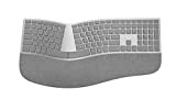 Microsoft – Surface Ergonomic Keyboard – Clavier sans fil Bluetooth ergonomique compatible Windows et macOS (Clavier AZERTY français) – Gris ...
