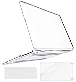 Miger MacBook Air 13 pouces Case 2020 2019 2018 Release A2179 A1932 Ultra Thin Hard Shell avec adaptateur USB-C vers ...