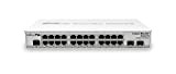 MikroTik CRS326-24G-2S+in commutateur réseau Géré Gigabit Ethernet (10/100/1000) Connexion Ethernet, supportant l'alimentation Via ce Port (PoE) Blanc