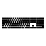 MiNGFi Anglais QWERTY Silicone Clavier Coque de Protection/Couverture pour sans Fil Magic Keyboard avec pavé numérique (2017+) Modèle A1843 EU/ISO ...