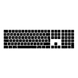 MiNGFi Français AZERTY Silicone Clavier Coque de Protection / Couverture pour sans Fil Magic Keyboard avec pavé numérique (2017+) Modèle ...