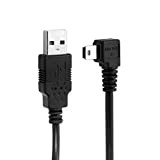 Mini USB B Type 5pin Homme Angled 90 Degree to USB 2.0 Male Data Cable 6ft 1.8m