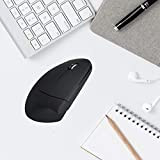 Miwaimao 2.4G Wireless Vertical Mouse Left Hand USB Ergonomic Optical Mouse Left-Handed Adjustable 800/1200/1600 DPI