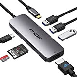 MOKiN USB C Hub Dual HDMI, Adaptateur USB-C vers Double HDMI, USB 3.0/ Port USB-C/Thunderbolt 3/Type C et chargez Votre ...