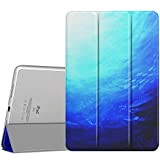Moko Housse pour iPad Air - Housse de Protection Slim-Shell Mince et Légère avec Dossier Dorsal Translucide pour iPad Air ...