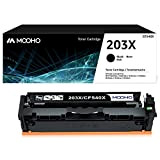 Mooho 203X CF540X Cartouche de Toner Compatible pour HP 203X/A CF540X/A, pour HP Color Laserjet Pro MFP M281fdw M281fdn M281cdw ...