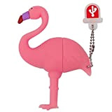 Motif Flamingo Mignon Clé USB de 32 Go, BorlterClamp USB Mémoire Stick Pen Drive avec Motif Flamingo Mignon, Cadeau pour ...