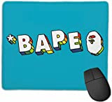 Mouse Mat with Designs Bape Mousepad Gaming Mouse Pad Natural Rubber 25X30 cm