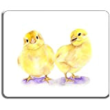 Mousepad 240mmx200mmx2mm Gel de silice Doux Cadeau avec Chicks and Ducklings
