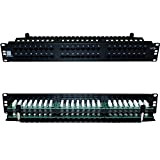 Moyen de qualité à 48 Ports/Ethernet Cat5e Patch Panel-2u 48,3 cm Rack Mount-rj45 réseau