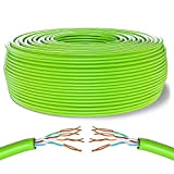 Mr. Tronic 100m Câble de Réseau Ethernet Bobine | Câble d'installation | CAT6, AWG24, CCA, UTP, RJ45 | LAN Gigabit ...