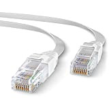 Mr. Tronic 10m Câble de Réseau Ethernet Plat | CAT6, CCA, UTP | Fiches RJ45 | LAN Gigabit | Cordon ...