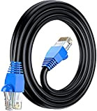 Multi-Cables CAT6 RJ45 10m, à l'extérieur Utiliser imperméable - CCA - Direct Burial Ethernet Network câble - 550 MHz - ...
