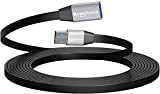 MutecPower 3m Câble USB 3.0 Super PLAT mâle à femelle Câble d'extension de répéteur USB A Ultra FIN - Noir ...
