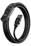 MutecPower Câble USB 3.0 Haute Vitesse - Male vers Femelle - avec Câble LED Répéteur IC à l'extrémité - Noir ...