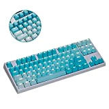 MXMYFZ Cabochons Blue Frost 87 Touches Pudding Rétro-éclairage Keycap Appliquer Couleur OEM clé Cap RK61 / ALT61 / Anne / ...